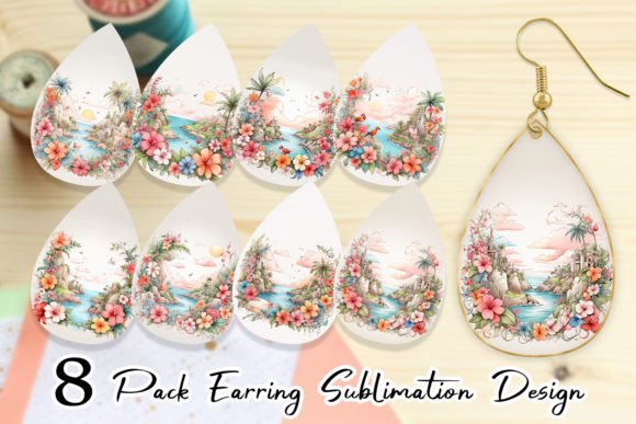 Earring Watercolor Paradise: A Creative Font With Handcrafted Soul