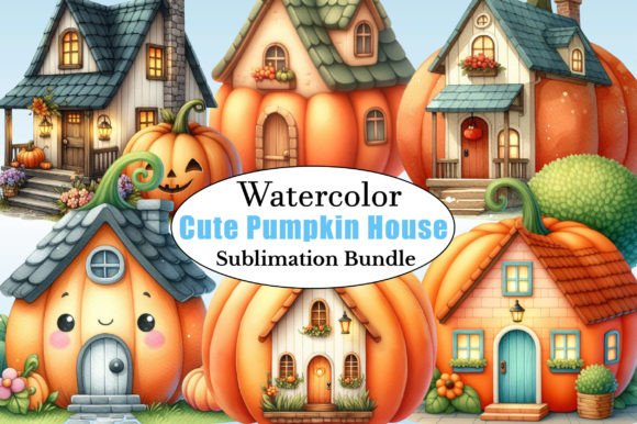 Watercolor Cute Pumpkin House Clipart: A Designer's Guide