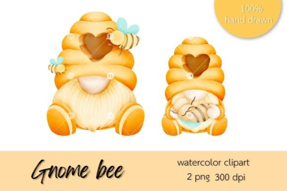 Watercolor Gnome Bee & Bee Gnome: A Designer's Guide