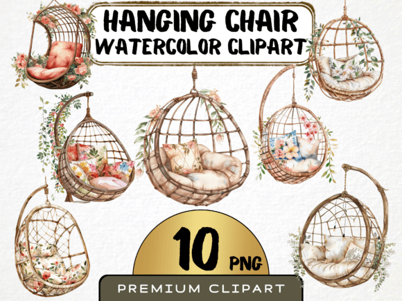 Watercolor Hanging Chair Clipart: A Designer's Guide
