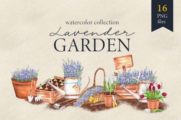 Watercolor Lavender Garden: Soft Romance in Design