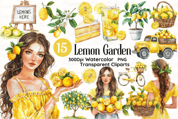 Watercolor Lemon Garden Clipart: A Designer’s Guide to Style & Impact