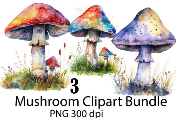 Watercolor Mushrooms Clipart: A Creative Asset Guide
