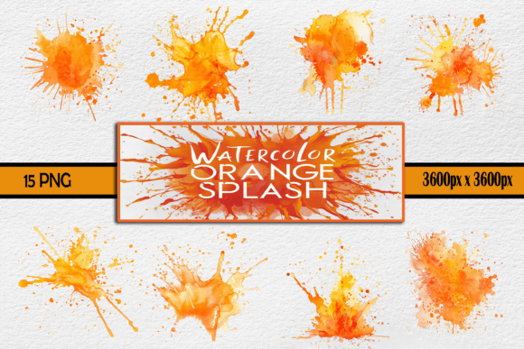 Watercolor Orange Splash: A Display Font That Adds Energy to Any Project