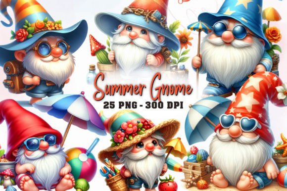 Watercolor Summer Gnome Sublimation PNG: A Designer's Guide to This Whimsical Asset