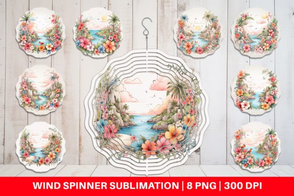 Wind Spinner Watercolor Paradise: A Font with Motion and Mood
